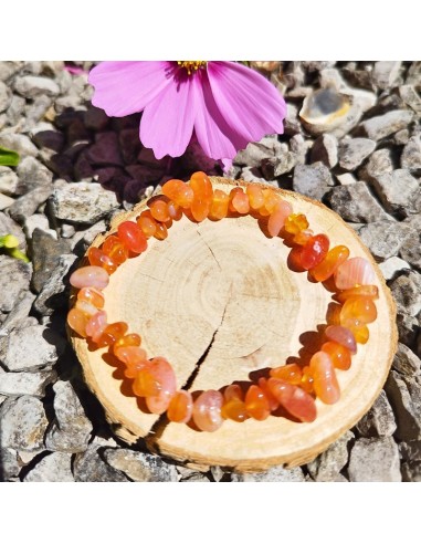 bracelet baroque en Cornaline naturelle