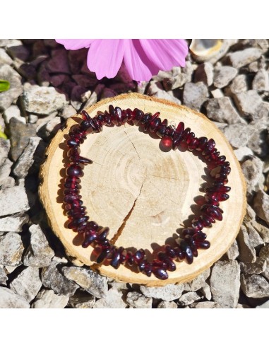bracelet baroque en Grenat rouge almandin naturel