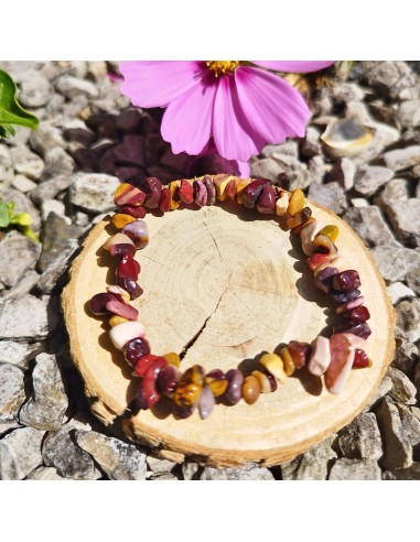 bracelet baroque en Jaspe Mokaïte naturel